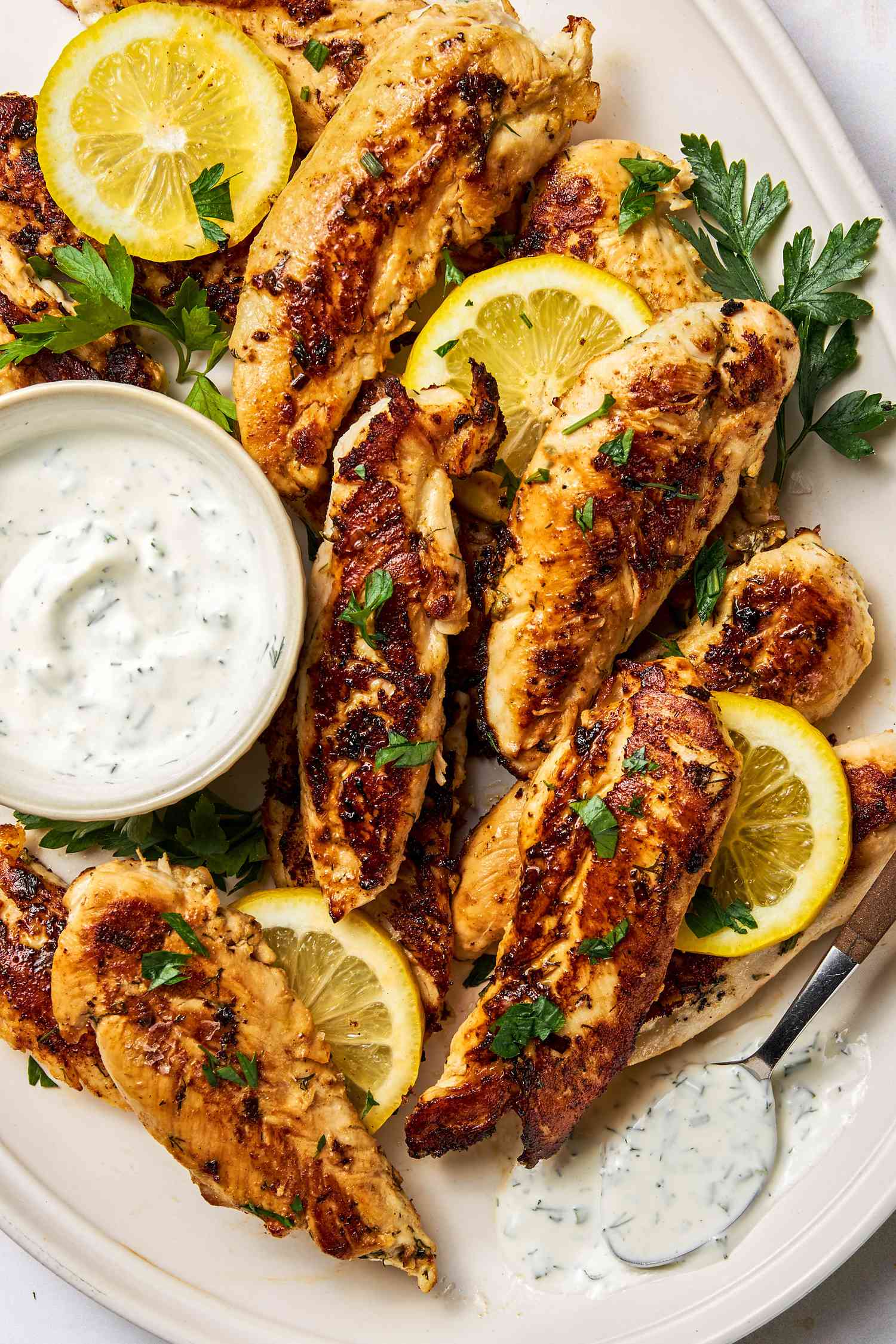Chicken tenders with Ranch Dressing