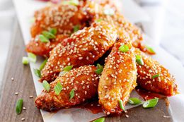 Air Fryer Chicken Wings on a Platter