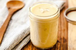 Condensed Cream of Chicken Soup in small mason jar 